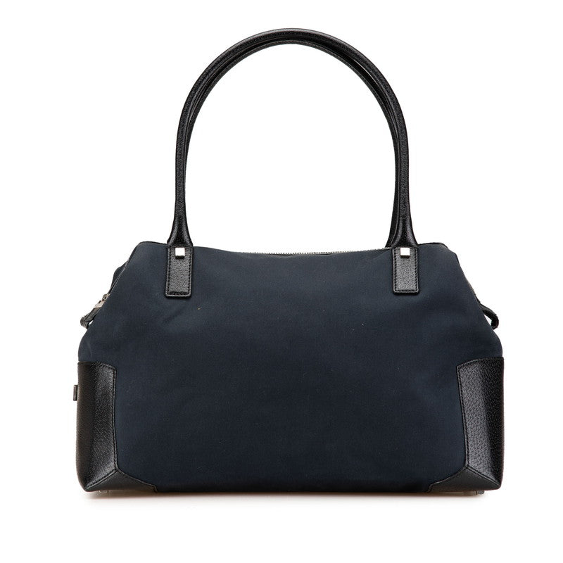 サルヴァトーレフェラガモ トートバッグ AX-21 1209 ブラック キャンバス レザー レディース Salvatore Ferragamo 【中古】