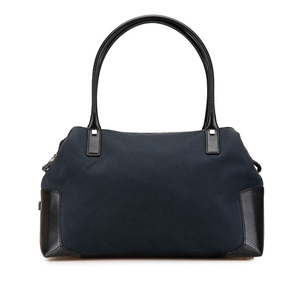 サルヴァトーレフェラガモ トートバッグ AX-21 1209 ブラック キャンバス レザー レディース Salvatore Ferragamo 【中古】