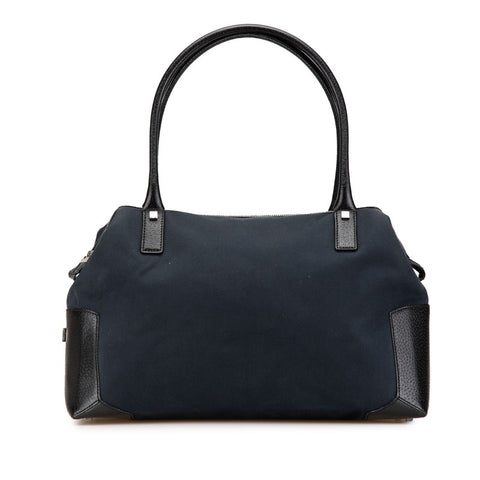 サルヴァトーレフェラガモ トートバッグ AX-21 1209 ブラック キャンバス レザー レディース Salvatore Ferragamo 【中古】