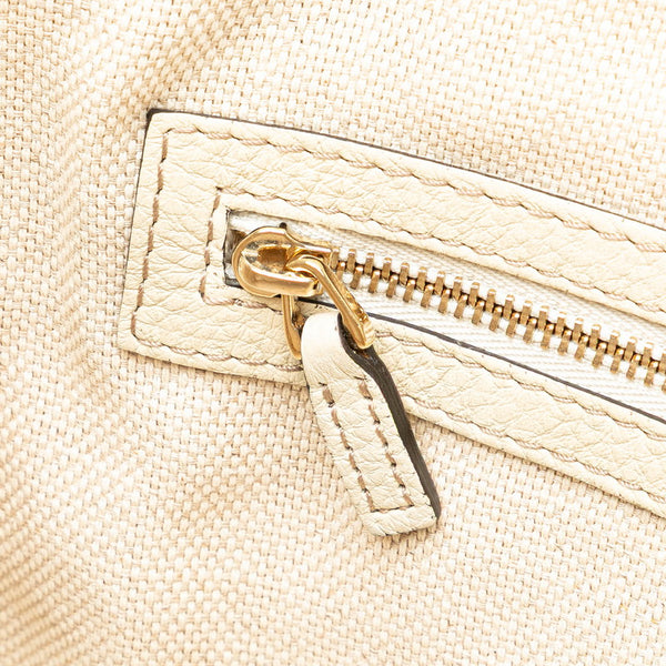 グッチ ソーホー ハンドバッグ ショルダーバッグ 2WAY 369176 オフホワイト レザー レディース GUCCI 【中古】