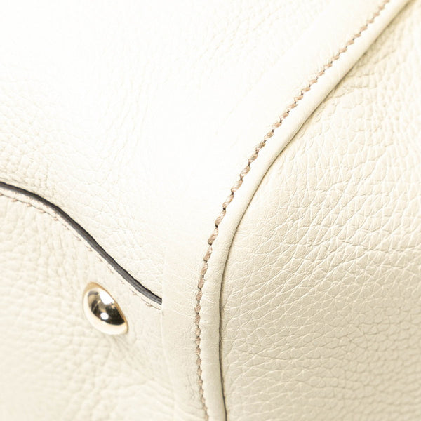 グッチ ソーホー ハンドバッグ ショルダーバッグ 2WAY 369176 オフホワイト レザー レディース GUCCI 【中古】