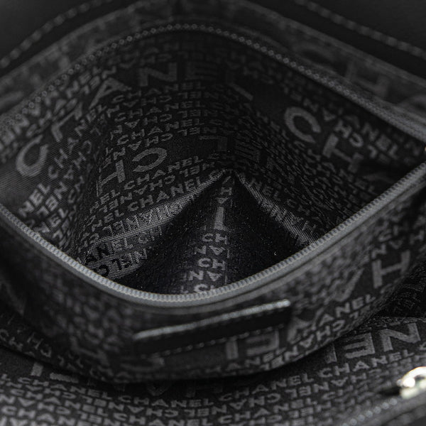 シャネル チョコバー ココマーク トートバッグ ブラック キャビアスキン レディース CHANEL 【中古】