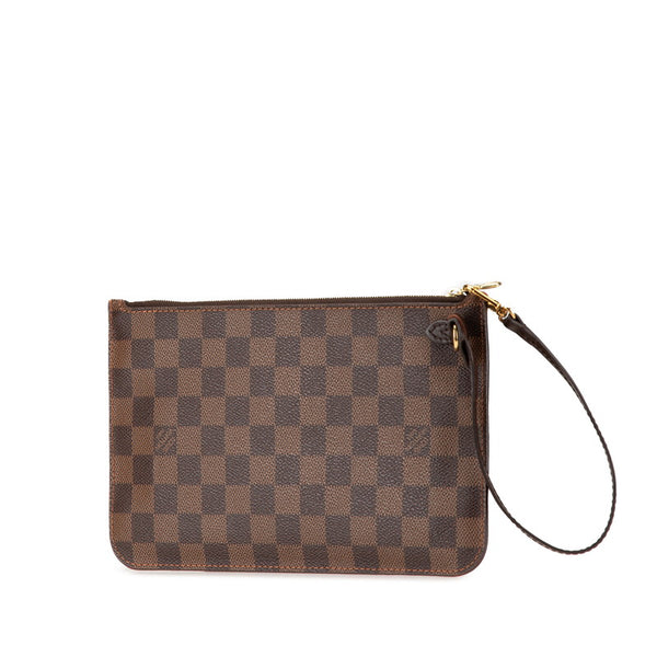 ルイ ヴィトン ダミエ ネヴァーフルMM 付属品ポーチ ポーチ N41358 エベヌ ブラウン PVC レザー レディース LOUIS VUITTON 【中古】