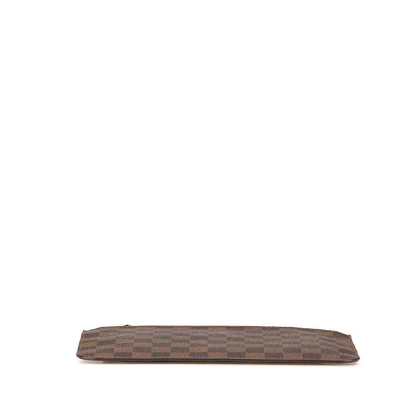 ルイ ヴィトン ダミエ ネヴァーフルMM 付属品ポーチ ポーチ N41358 エベヌ ブラウン PVC レザー レディース LOUIS VUITTON 【中古】