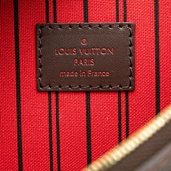 ルイ ヴィトン ダミエ ネヴァーフルMM 付属品ポーチ ポーチ N41358 エベヌ ブラウン PVC レザー レディース LOUIS VUITTON 【中古】