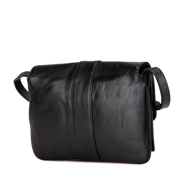 グッチ GGマーモント アリー スモール 斜め掛け ショルダーバッグ 550129 ブラック レザー レディース GUCCI 【中古】