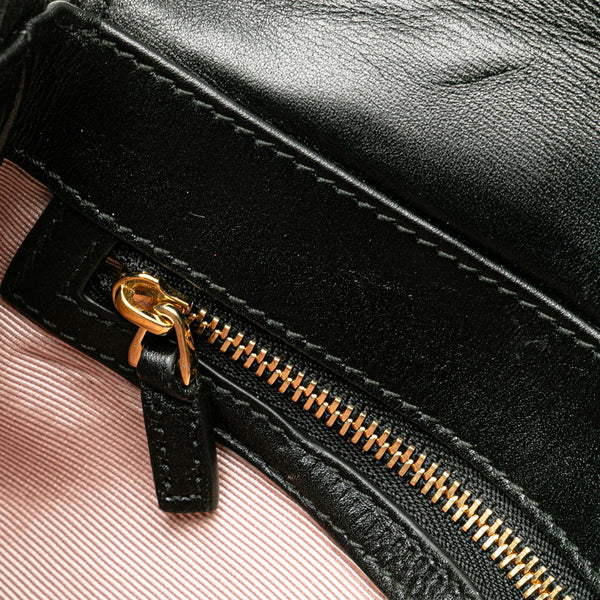 グッチ GGマーモント アリー スモール 斜め掛け ショルダーバッグ 550129 ブラック レザー レディース GUCCI 【中古】