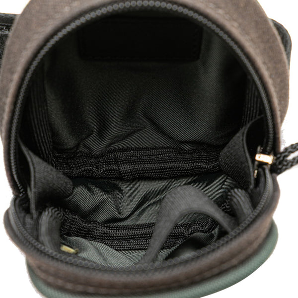 シャネル スポーツライン ココマーク アームポーチ  ブラック グリーン キャンバス レディース CHANEL 【中古】