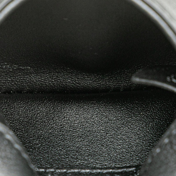 グッチ インターロッキングG ブロンディ 斜め掛け ショルダーウォレット カードケース 698635 ブラック レザー レディース GUCCI 【中古】