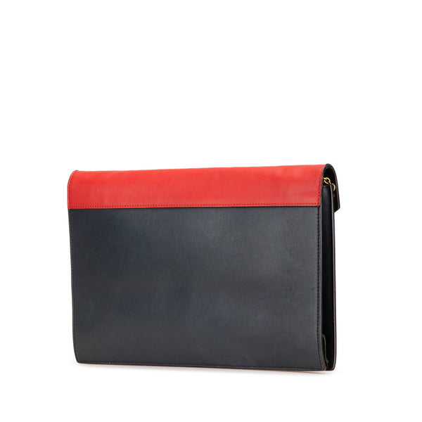 セリーヌ チェーンウォレット ショルダーバッグ ブラック レッド ベージュ レザー レディース CELINE 【中古】