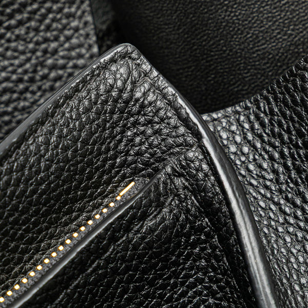 サルヴァトーレフェラガモ ガンチーニ トートバッグ ハンドバッグ ブラック レザー レディース Salvatore Ferragamo 【中古】