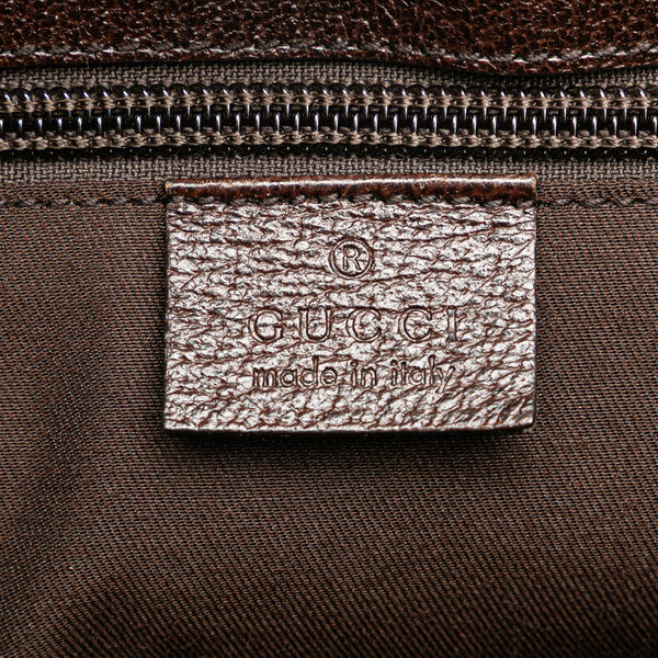グッチ GGキャンバス 斜め掛け ショルダーバッグ 114273 ベージュ ブラウン キャンバス レザー レディース GUCCI 【中古】