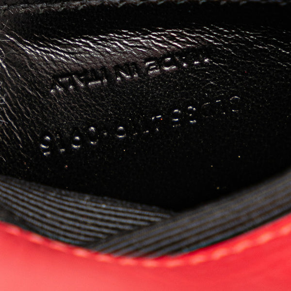 サンローラン クラシック ケイト 型押し タッセル チェーン ショルダーバッグ 354119 レッド レザー レディース SAINT LAURENT 【中古】