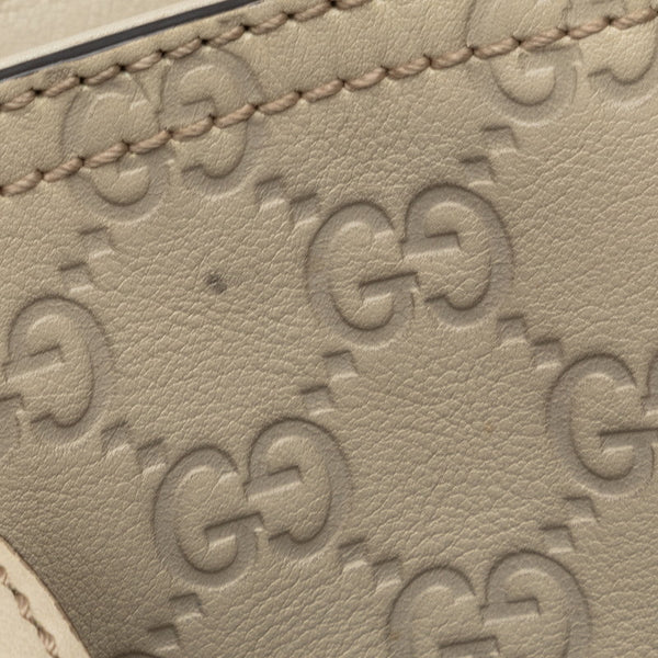 グッチ グッチシマ ハンドバッグ トートバッグ 353119 ホワイト レザー レディース GUCCI 【中古】