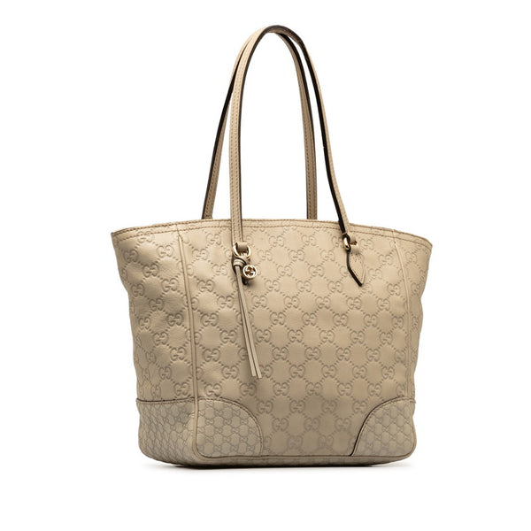 グッチ グッチシマ ハンドバッグ トートバッグ 353119 ホワイト レザー レディース GUCCI 【中古】