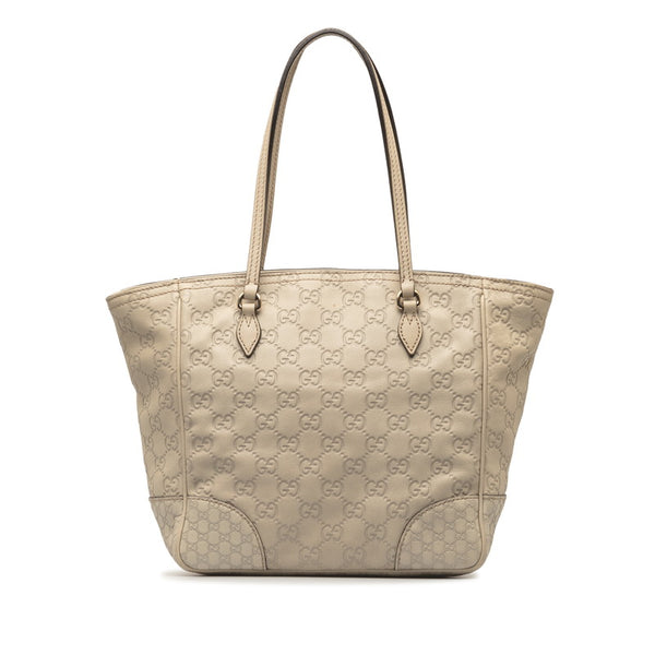 グッチ グッチシマ ハンドバッグ トートバッグ 353119 ホワイト レザー レディース GUCCI 【中古】