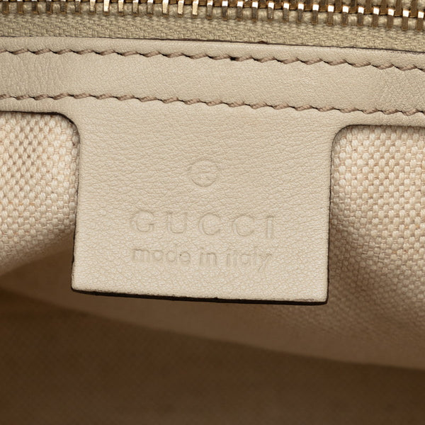 グッチ グッチシマ ハンドバッグ トートバッグ 353119 ホワイト レザー レディース GUCCI 【中古】