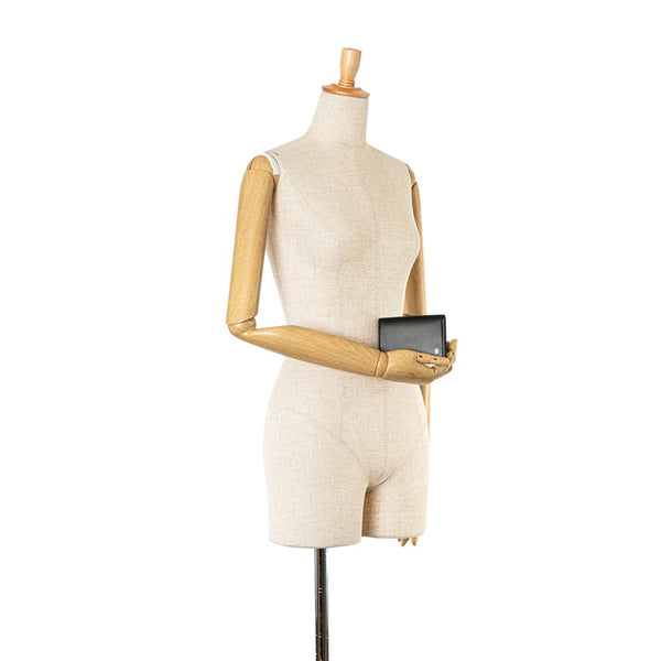 カルティエ マストライン カードケース 名刺入れ ブラック レザー レディース CARTIER 【中古】