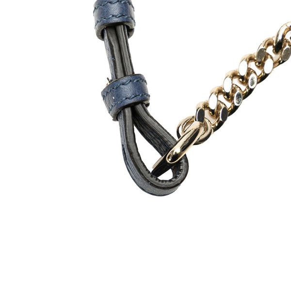 グッチ バンブー ハンドバッグ ショルダーバッグ 2WAY 387613 ブルー レザー レディース GUCCI 【中古】