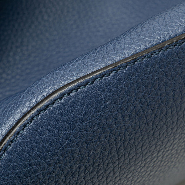 グッチ バンブー ハンドバッグ ショルダーバッグ 2WAY 387613 ブルー レザー レディース GUCCI 【中古】