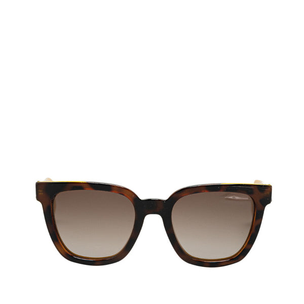 フェンディ ウェリントン型 サングラス 0121/S ブラウン イエロー プラスチック レディース FENDI 【中古】