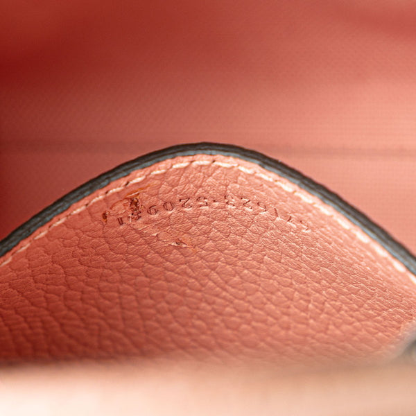 グッチ インターロッキングG フラワー ハンドバッグ ショルダーバッグ 2WAY 671623 ブルー ピンク デニム レザー レディース GUCCI 【中古】