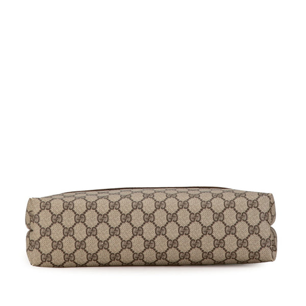 グッチ オールドグッチ GGスプリーム シェリーライン  トートバッグ ショルダーバッグ 89 02 003 ベージュ ブラウン PVC レザー レディース GUCCI 【中古】