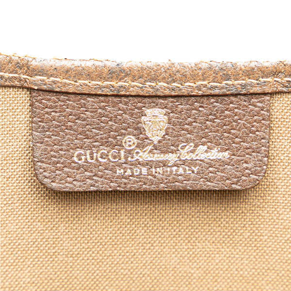 グッチ オールドグッチ GGスプリーム シェリーライン  トートバッグ ショルダーバッグ 89 02 003 ベージュ ブラウン PVC レザー レディース GUCCI 【中古】