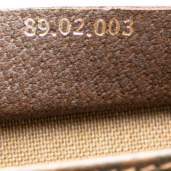 グッチ オールドグッチ GGスプリーム シェリーライン  トートバッグ ショルダーバッグ 89 02 003 ベージュ ブラウン PVC レザー レディース GUCCI 【中古】