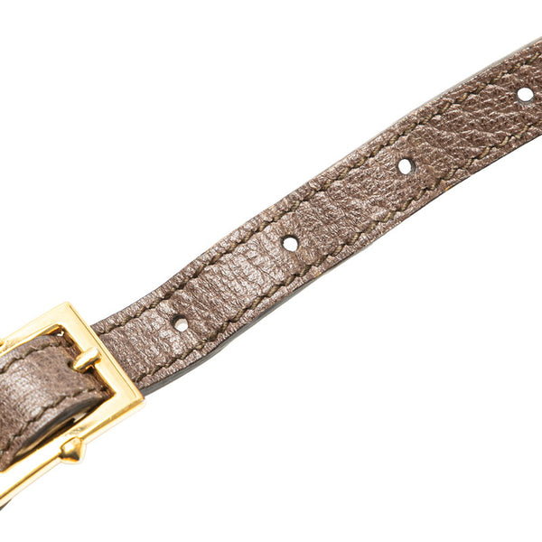 グッチ オフィディア GGスプリーム ハンドバッグ ショルダーバッグ 2WAY 524533 ベージュ ブラウン PVC レザー レディース GUCCI 【中古】