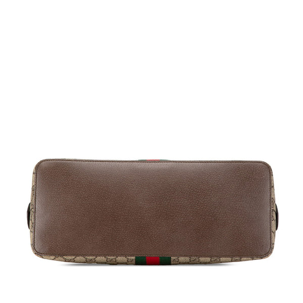 グッチ オフィディア GGスプリーム ハンドバッグ ショルダーバッグ 2WAY 524533 ベージュ ブラウン PVC レザー レディース GUCCI 【中古】