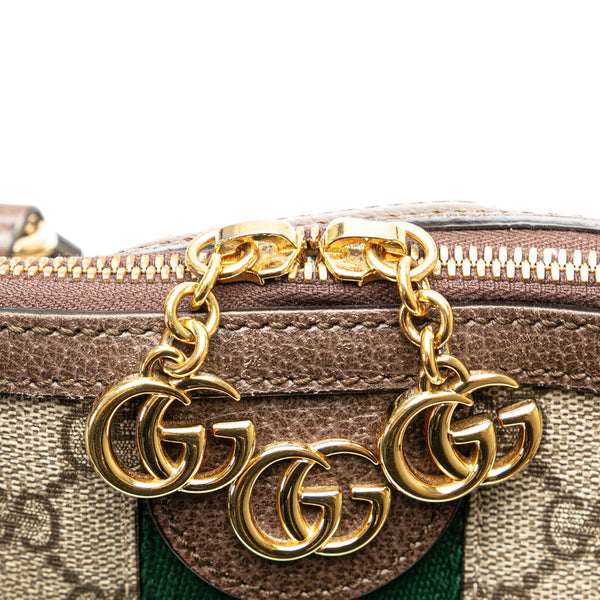 グッチ オフィディア GGスプリーム ハンドバッグ ショルダーバッグ 2WAY 524533 ベージュ ブラウン PVC レザー レディース GUCCI 【中古】