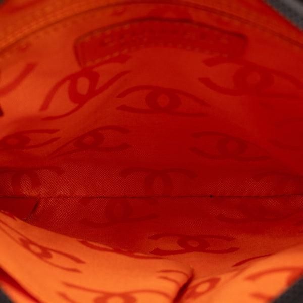 シャネル カンボンライン ココマーク キルティング ショルダーバッグ ブラウン ラムスキン レザー エナメル レディース CHANEL 【中古】