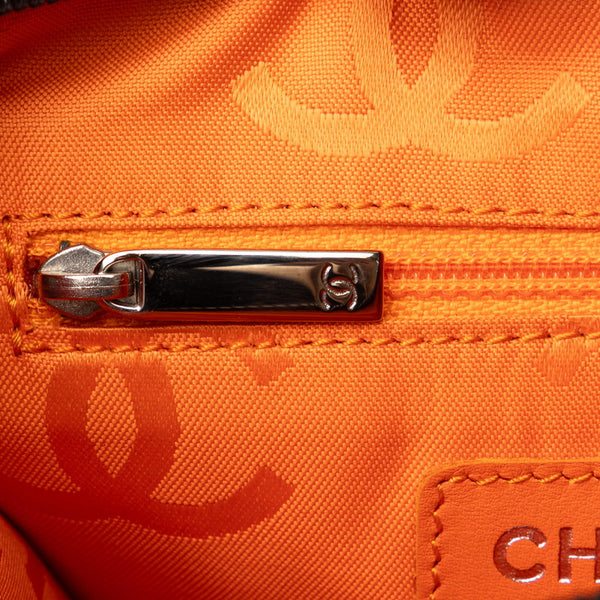 シャネル カンボンライン ココマーク キルティング ショルダーバッグ ブラウン ラムスキン レザー エナメル レディース CHANEL 【中古】