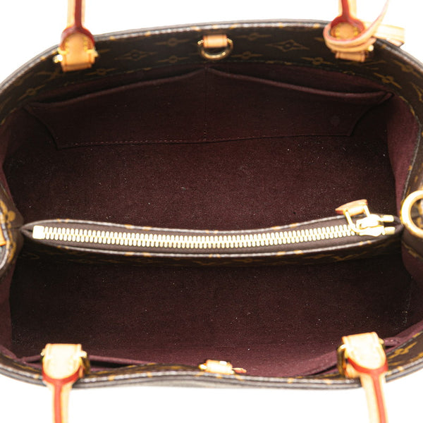ルイ ヴィトン モノグラム モンテーニュMM ハンドバッグ ショルダーバッグ 2WAY M41056 ブラウン PVC レザー レディース LOUIS VUITTON 【中古】