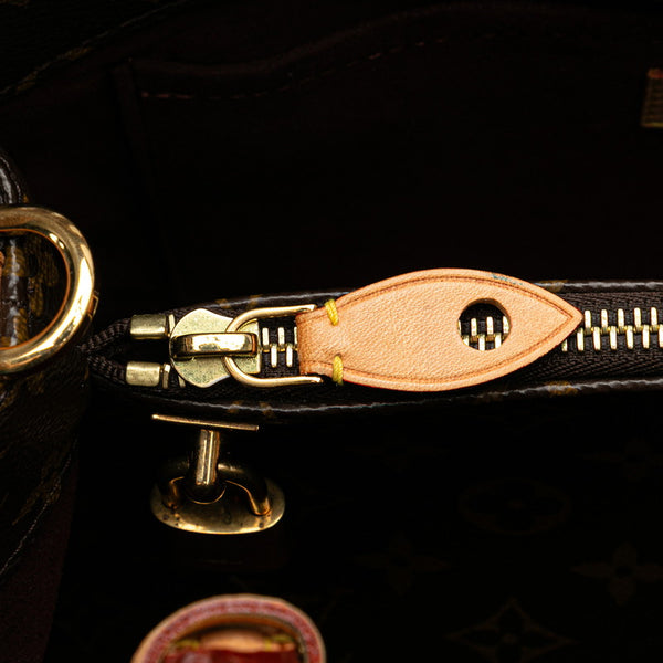 ルイ ヴィトン モノグラム モンテーニュMM ハンドバッグ ショルダーバッグ 2WAY M41056 ブラウン PVC レザー レディース LOUIS VUITTON 【中古】