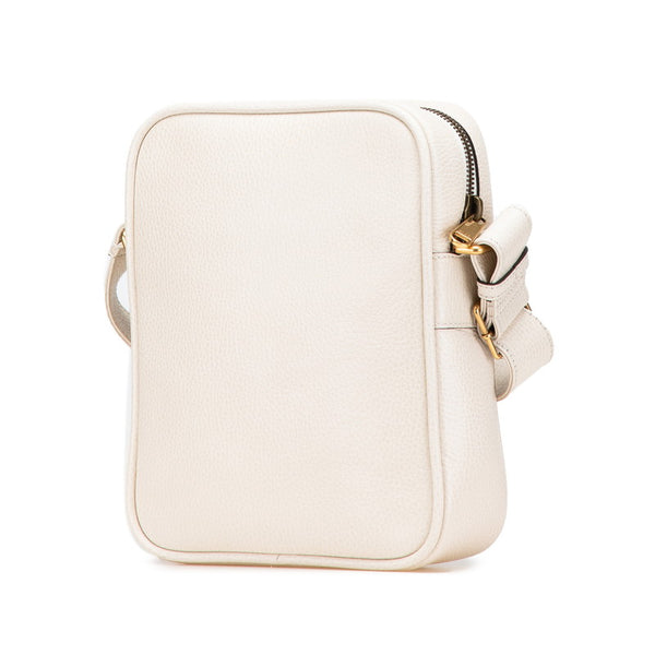 グッチ グッチプリント 斜め掛け ショルダーバッグ 523591 ホワイト レザー レディース GUCCI 【中古】