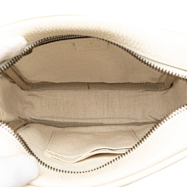 グッチ グッチプリント 斜め掛け ショルダーバッグ 523591 ホワイト レザー レディース GUCCI 【中古】