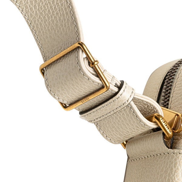 グッチ グッチプリント 斜め掛け ショルダーバッグ 523591 ホワイト レザー レディース GUCCI 【中古】