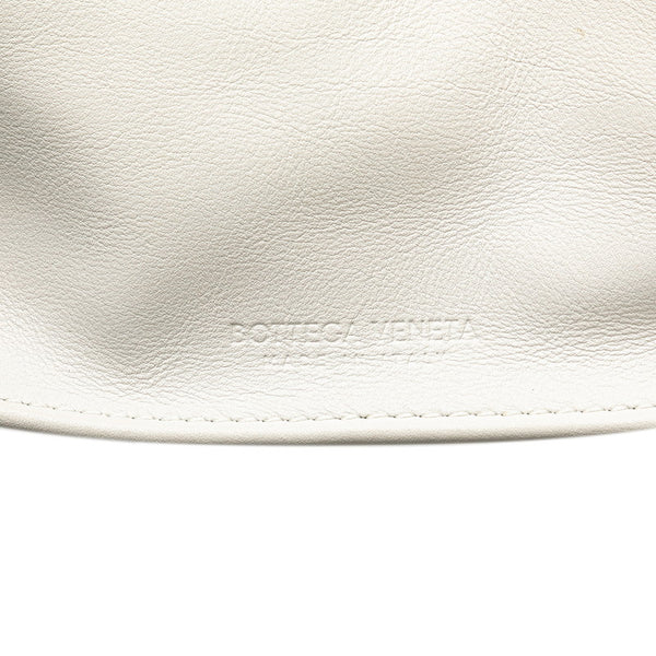 ボッテガヴェネタ ミニザ ツイスト ハンドバッグ 652001 ホワイト レザー レディース BOTTEGAVENETA 【中古】