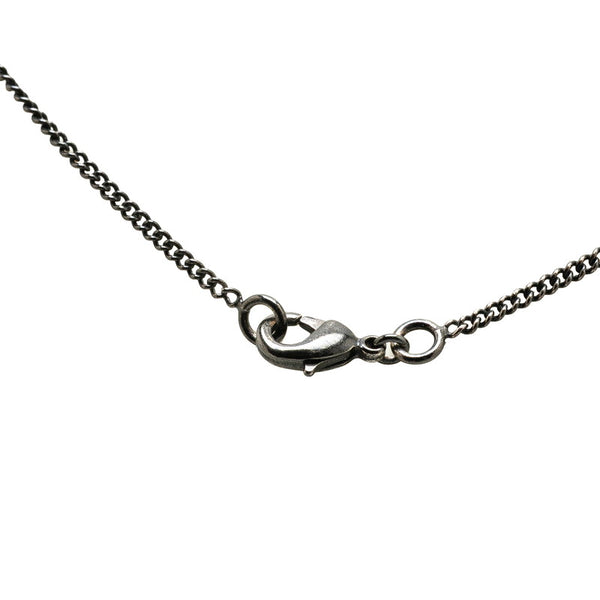 シャネル ココマーク ネックレス ブラック シルバー メッキ フェイクパール レディース CHANEL 【中古】