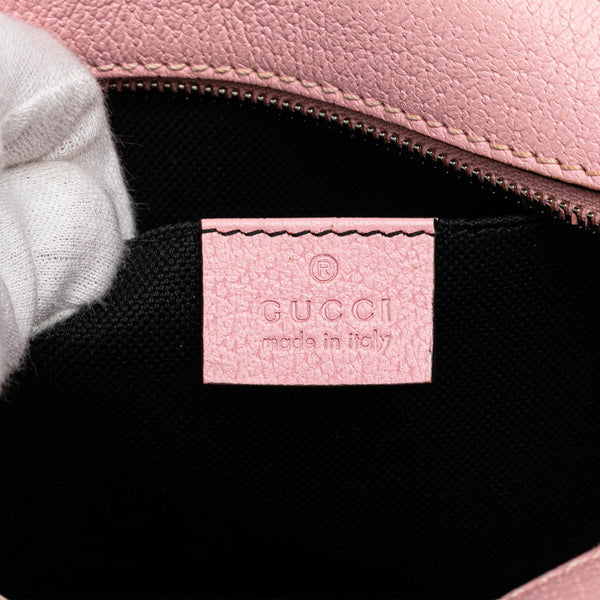 グッチ GGサイケデリック ショルダーバッグ 574886 ピンク ブラック マルチカラー PVC レザー レディース GUCCI 【中古】