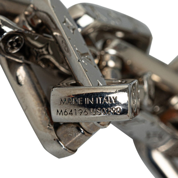 ルイ ヴィトン モノグラム コリエ チェーン ネックレス M00307 シルバー メタル メンズ LOUIS VUITTON 【中古】