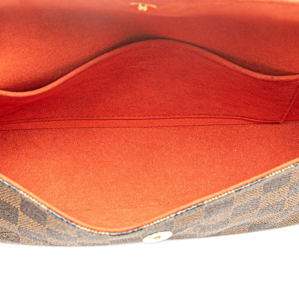 ルイ ヴィトン ダミエ レコレータ ハンドバッグ N51299 ブラウン PVC レザー レディース LOUIS VUITTON 【中古】