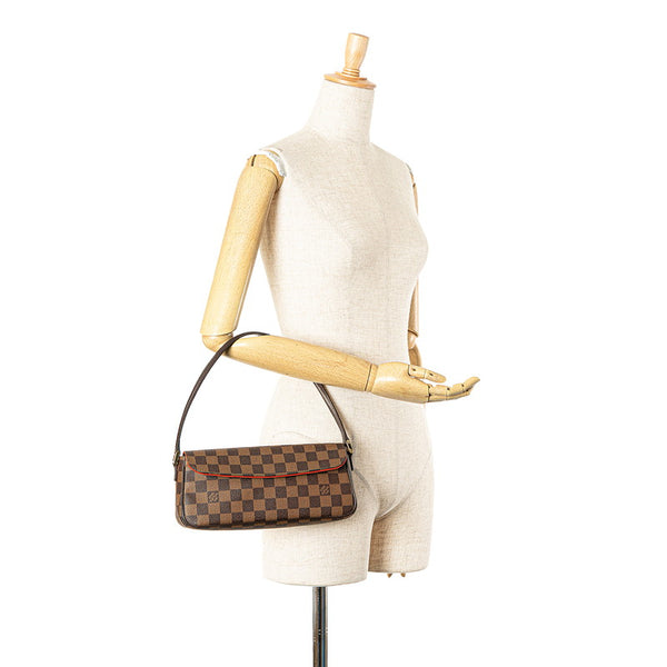 ルイ ヴィトン ダミエ レコレータ ハンドバッグ N51299 ブラウン PVC レザー レディース LOUIS VUITTON 【中古】