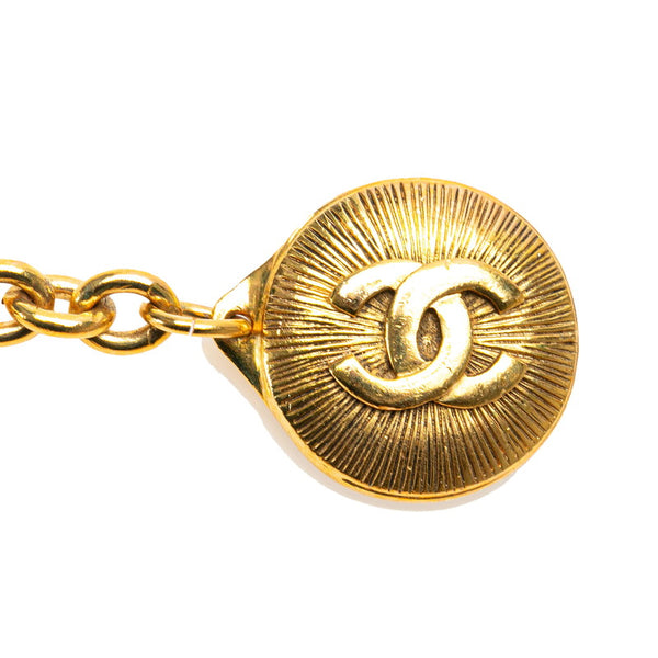 シャネル ココマーク ラウンド チェーン ベルト ゴールド メッキ レディース CHANEL 【中古】