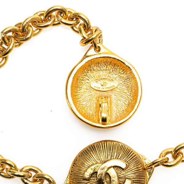 シャネル ココマーク ラウンド チェーン ベルト ゴールド メッキ レディース CHANEL 【中古】