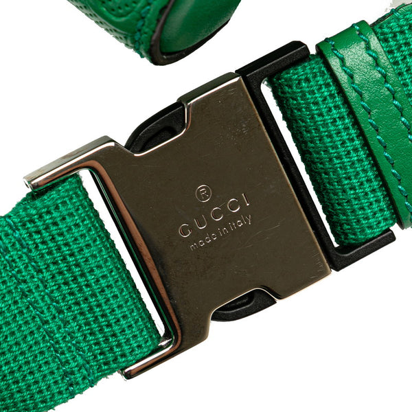 グッチ GGエンポス Wポーチ ウエストバッグ ボディバッグ 631339 グリーン レザー レディース GUCCI 【中古】