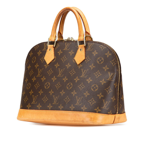 ルイ ヴィトン モノグラム アルマPM ハンドバッグ M53151 ブラウン PVC レザー レディース LOUIS VUITTON 【中古】