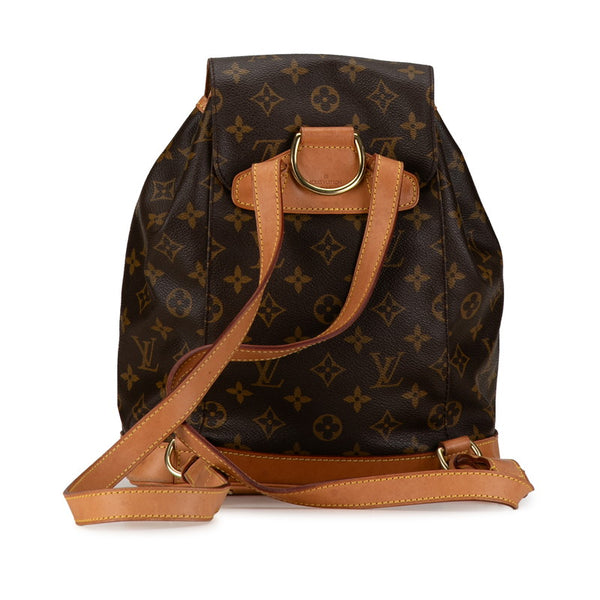 ルイ ヴィトン モノグラム モンスリMM リュック バックパック M51136 ブラウン PVC レザー レディース LOUIS VUITTON 【中古】